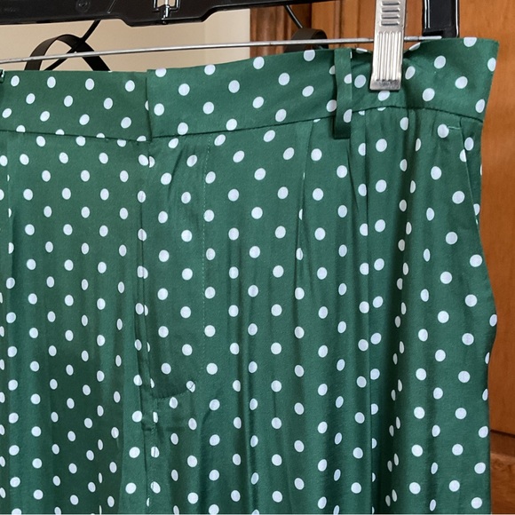 Vineyard Vines luxe Hunter Green Polka Dot pants, 10 - Picture 2 of 7